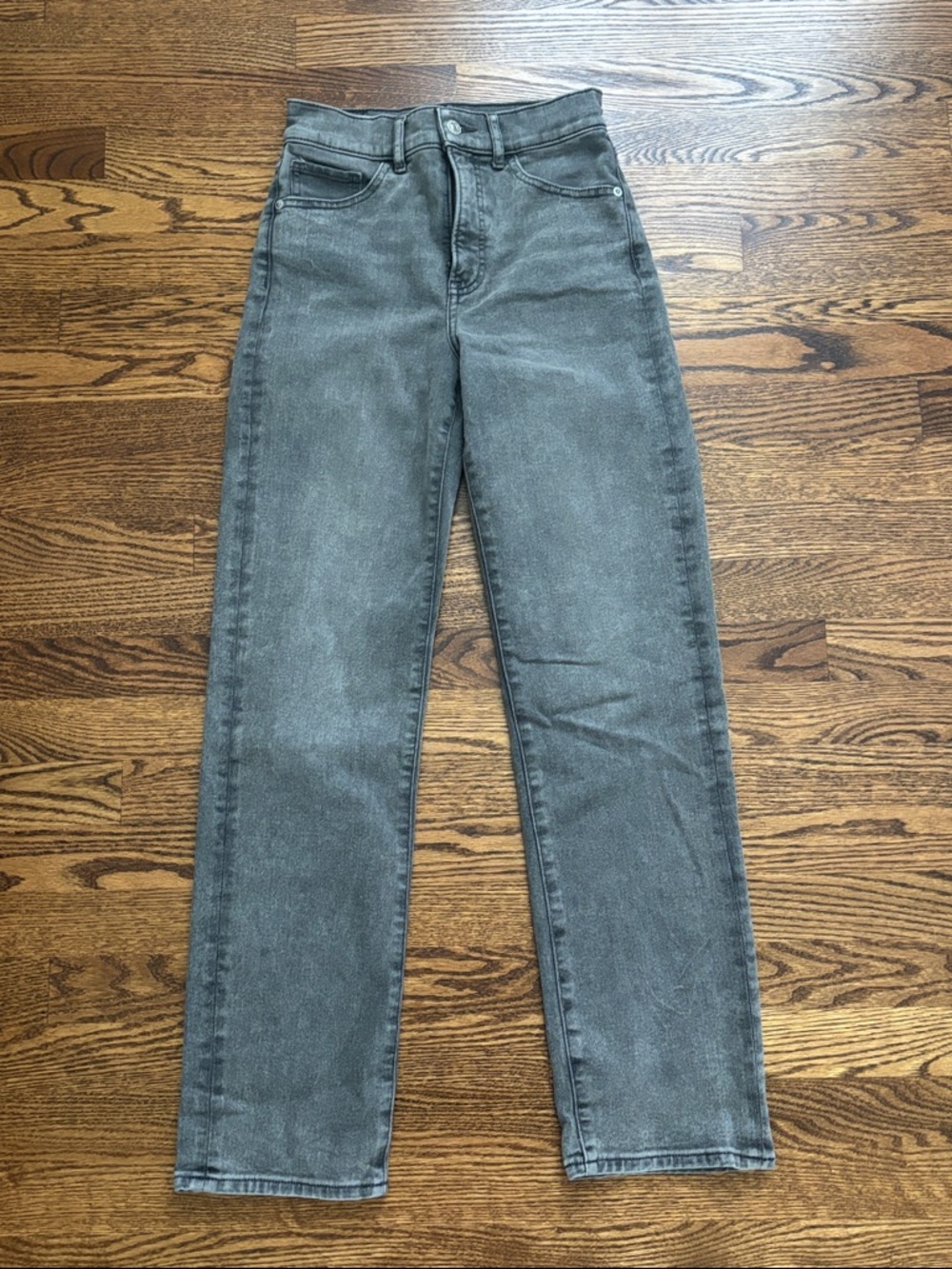 Express Modern Straight Super High Rise Jeans